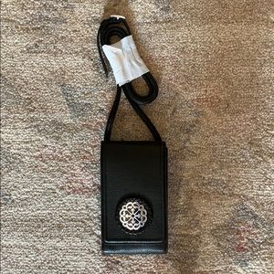 Brighton Black Ferrera Phone Organizer/Crossbody